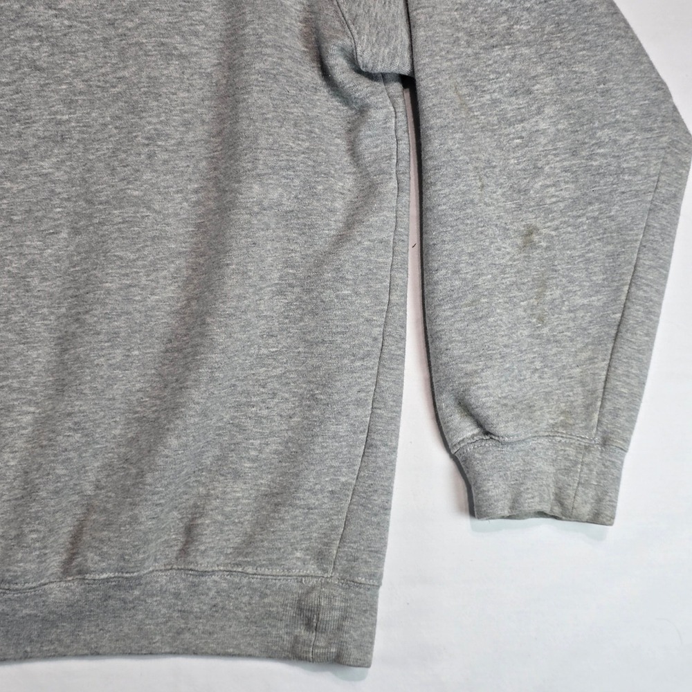 Reebok Mens Quarter Zip Sweatshirt Gray Large Pullover RBLK111704 Logo Fleece - Picture 7 of 14